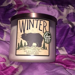 Winter scented candle from bath and body works